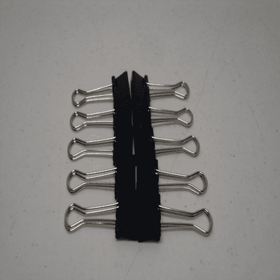 small black binder clips